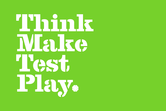Think Make Test Play logo